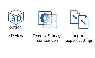 Mantis microscope features icons set 2